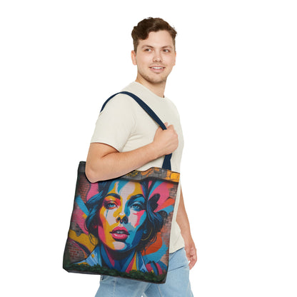 Artistic Surge - Eco-Friendly Canvas Tote Bag - WOMAN'S FACE