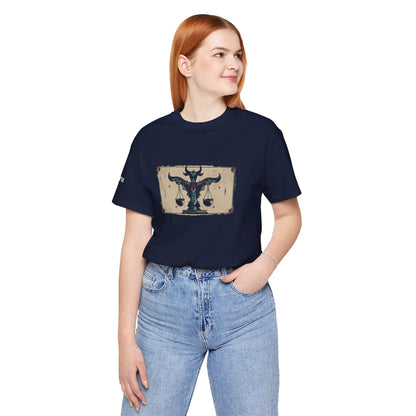 Libra - Gothic Zodiac T-Shirt. Zodiac in the Shadows