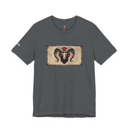 Aries - Gothic Zodiac T-Shirt. Zodiac in the Shadows