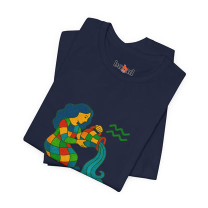 AQUARIUS - T-shirt, The Zodiac Signs According to Saint Phalle