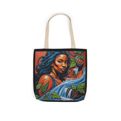 Artistic Surge - Eco-Friendly Canvas Tote Bag - WOMAN WITH WATER