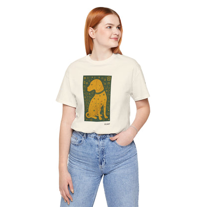 DOGART Unisex Jersey Dog T-Shirt - KLIMT - Iconic Painting Reimagined with Dogs
