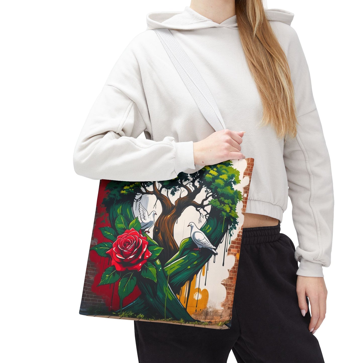 Artistic Surge - Eco-Friendly Canvas Tote Bag - ROSE