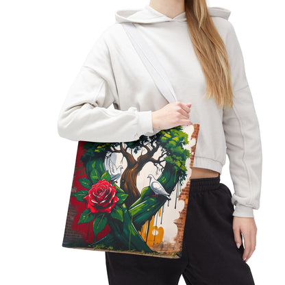Artistic Surge - Eco-Friendly Canvas Tote Bag - ROSE