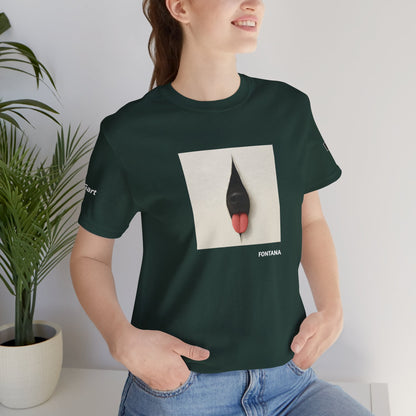 DOGART Unisex Jersey Dog T-Shirt - FONTANA - Iconic Painting Reimagined with Dogs