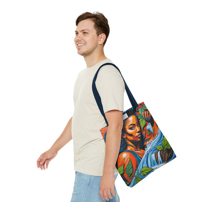 Artistic Surge - Eco-Friendly Canvas Tote Bag - WOMAN WITH WATER