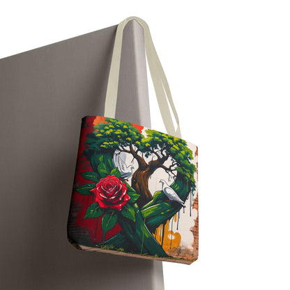 Artistic Surge - Eco-Friendly Canvas Tote Bag - ROSE