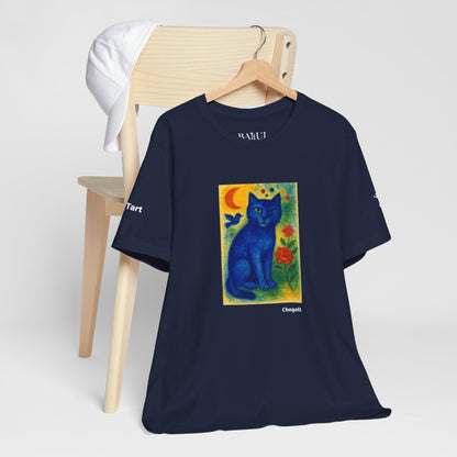 CATART Unisex Jersey Cat T-Shirt - MARC CHAGALL - Iconic Painting Reimagined with Cats