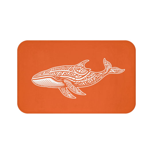 Tribal Bath Mat. Ocean Energy, Tribal Style