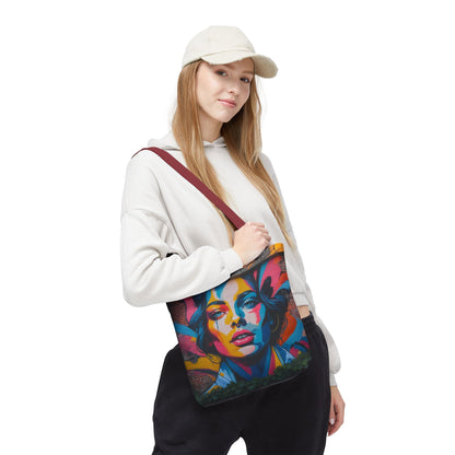 Artistic Surge - Eco-Friendly Canvas Tote Bag - WOMAN'S FACE
