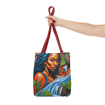Artistic Surge - Eco-Friendly Canvas Tote Bag - WOMAN WITH WATER