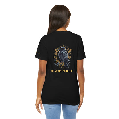 Crow – The Shape-Shifter - Magic Animals T-Shirt Black Only (graphic on the back)