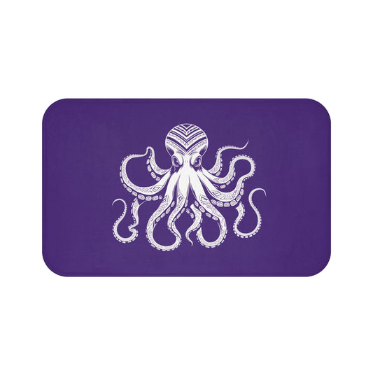 Tribal Bath Mat. Ocean Energy, Tribal Style