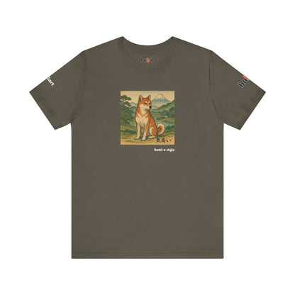 DOGART Unisex Jersey DOG T-Shirt - SUMI-E STYLE - Iconic Painting Reimagined with Dogs