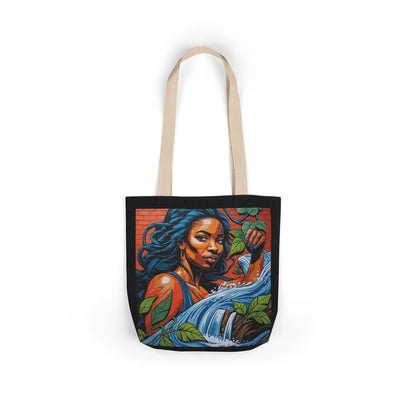 Artistic Surge - Eco-Friendly Canvas Tote Bag - WOMAN WITH WATER