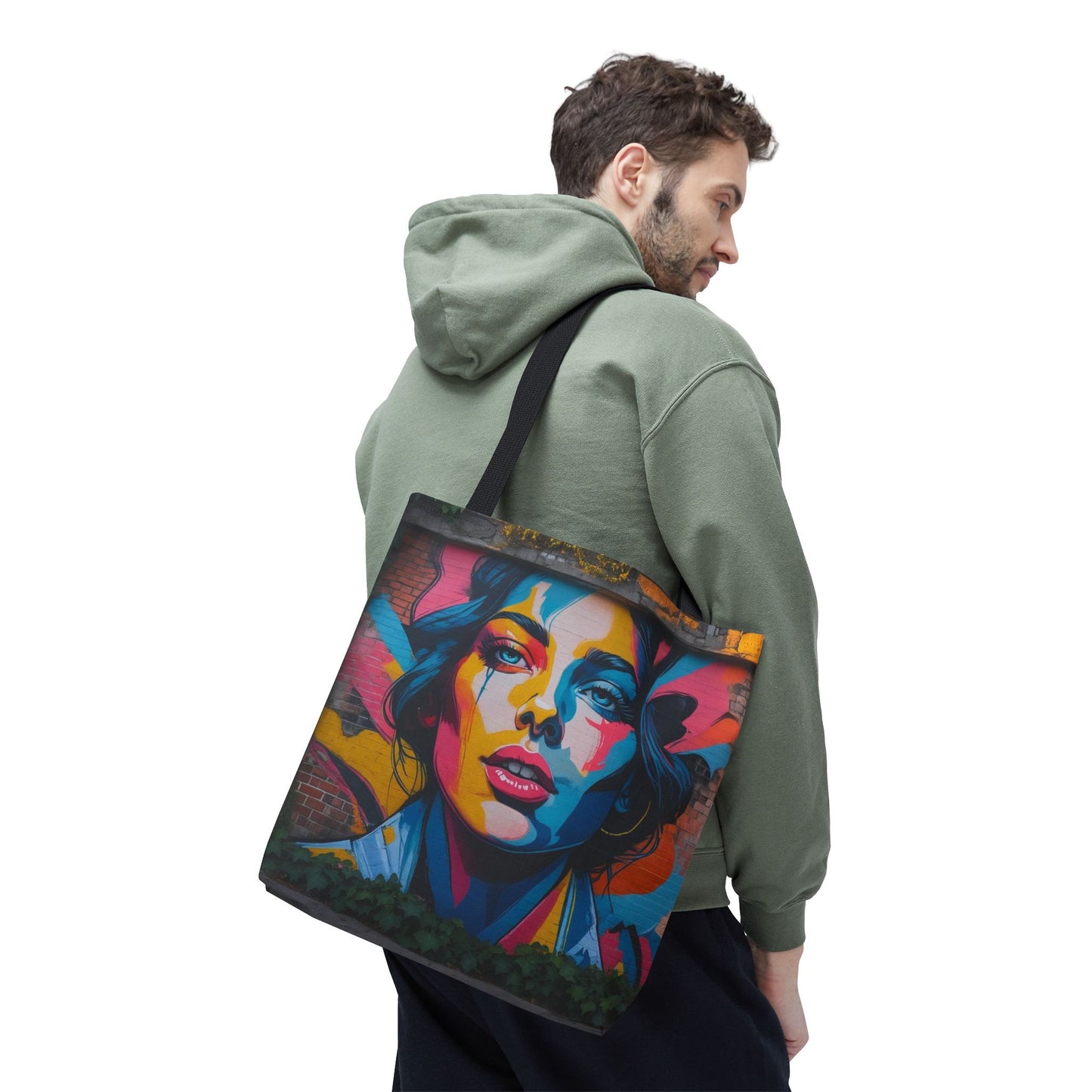 Artistic Surge - Eco-Friendly Canvas Tote Bag - WOMAN'S FACE