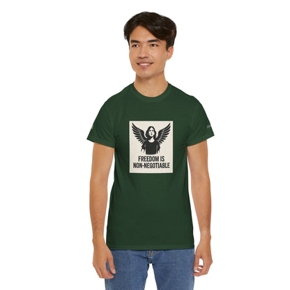 Rebel Graphic Tee - Unisex Heavy Cotton T-Shirt for the Wild at Heart. Rebel Tees, Born to Be Worn - FREEDOM IS NON-NEGOTIABLE