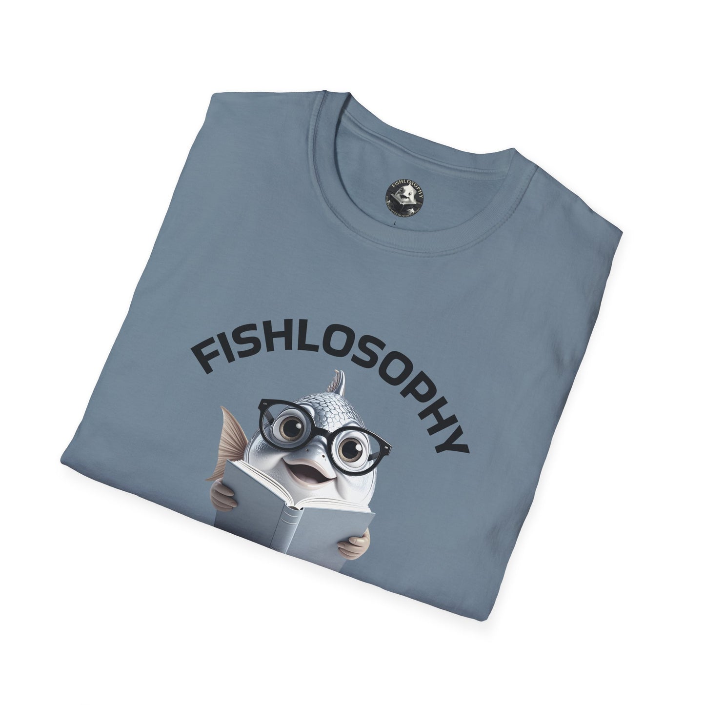 Fishlosophy Unisex T-Shirt - Ocean Vibes and Life's Questions Design - The Cure For Everything Is Salt Water