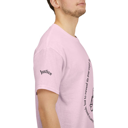 Justice - ArcanaPop T-Shirt – Where Tarot Magic Meets Pop Art