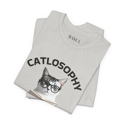 Catlosophy Unisex Jersey Short Sleeve Tee –  "Let the dog bark" Design