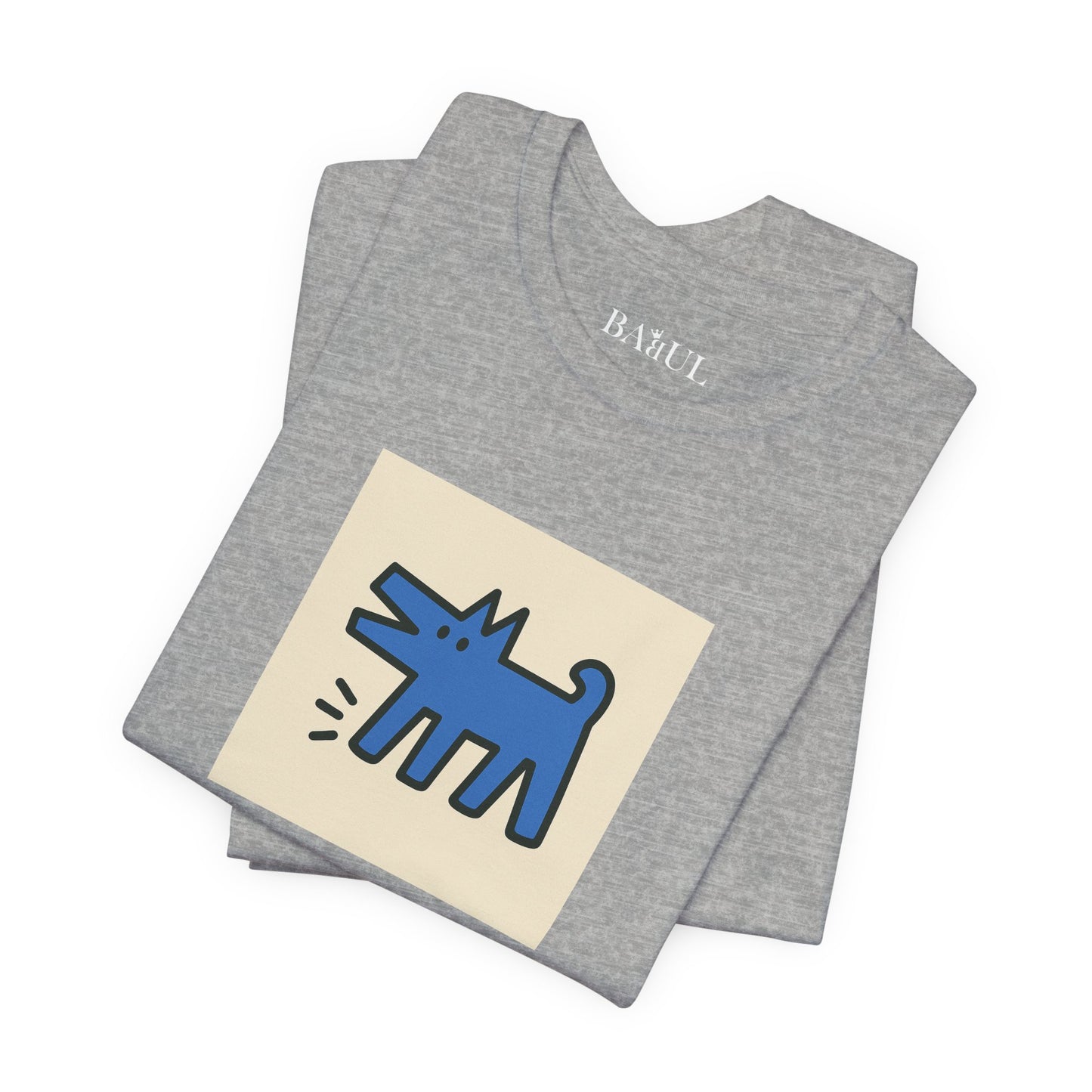 DOGART Unisex Jersey Dog T-Shirt - KEITH HARING - Iconic Painting Reimagined with Dogs