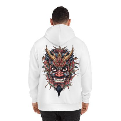 Bold Oni Mask Hoodie - Japanese Irezumi Tattoo Art Streetwear