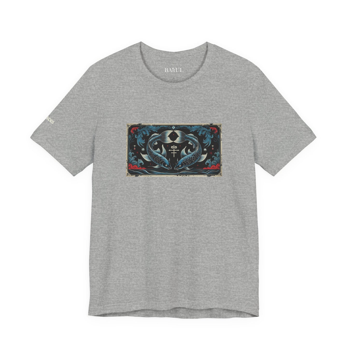 Pisces - Gothic Zodiac T-Shirt. Zodiac in the Shadows