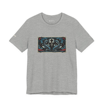 Pisces - Gothic Zodiac T-Shirt. Zodiac in the Shadows