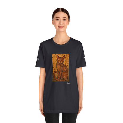 CATART Unisex Jersey Cat T-Shirt - KLIMT - Iconic Painting Reimagined with Cats