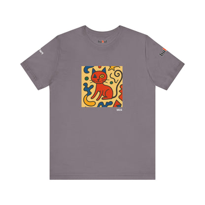 CATART Unisex Jersey Cat T-Shirt - MIRO - Iconic Painting Reimagined with Cats