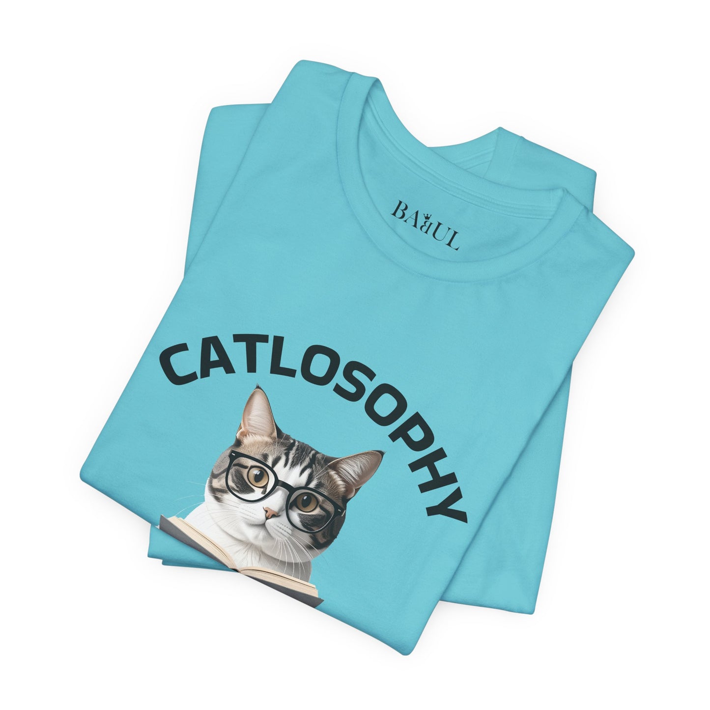 Catlosophy Unisex Jersey Short Sleeve Tee –  "Be mysterious" Design