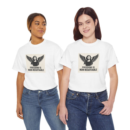 Rebel Graphic Tee - Unisex Heavy Cotton T-Shirt for the Wild at Heart. Rebel Tees, Born to Be Worn - FREEDOM IS NON-NEGOTIABLE