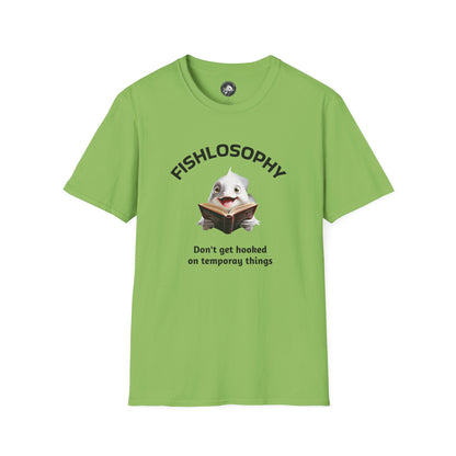 Fishlosophy Unisex T-Shirt - Ocean Vibes and Life's Questions Design - PEARLS OF WISDOM FROM THE FISH WORLD