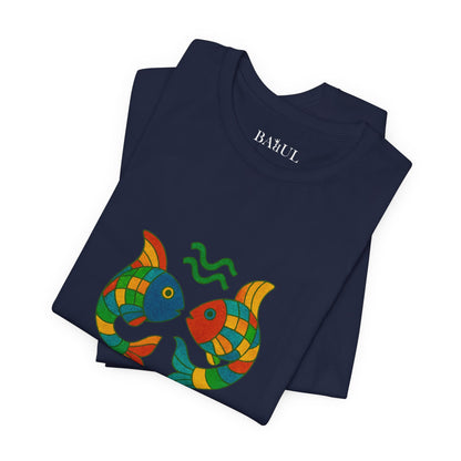 PISCES - T-shirt, The Zodiac in Colors