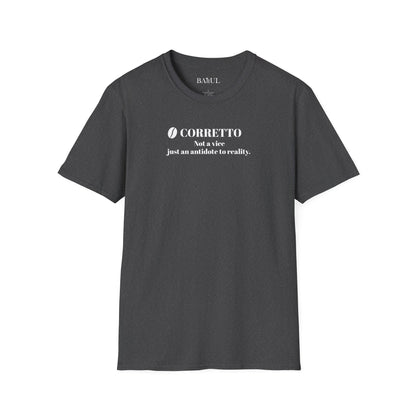 CoffeeTherapy T-Shirt – Irony Is the Best Cure (Right After Coffee)