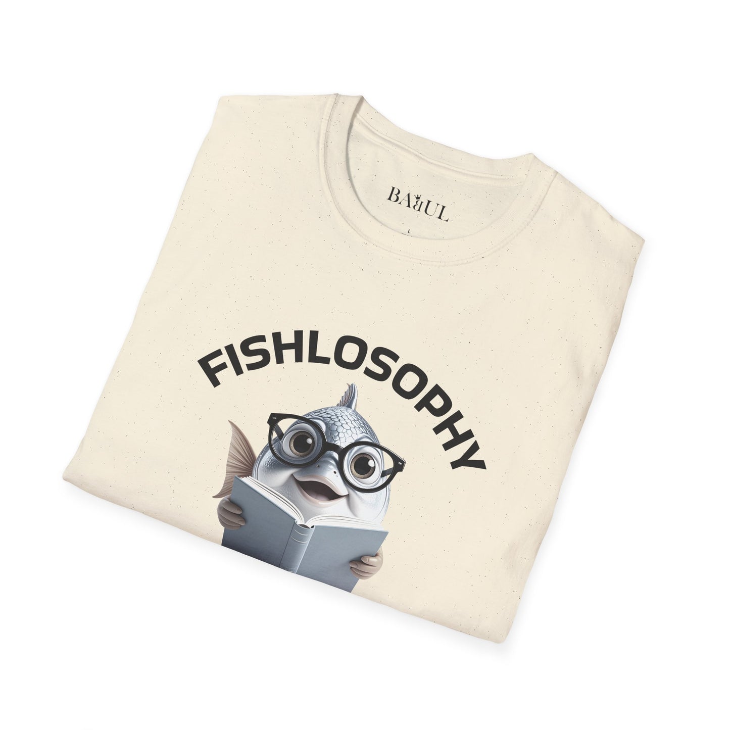 Fishlosophy Unisex T-Shirt - Ocean Vibes and Life's Questions Design - The Cure For Everything Is Salt Water