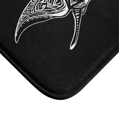 Tribal Bath Mat. Ocean Energy, Tribal Style
