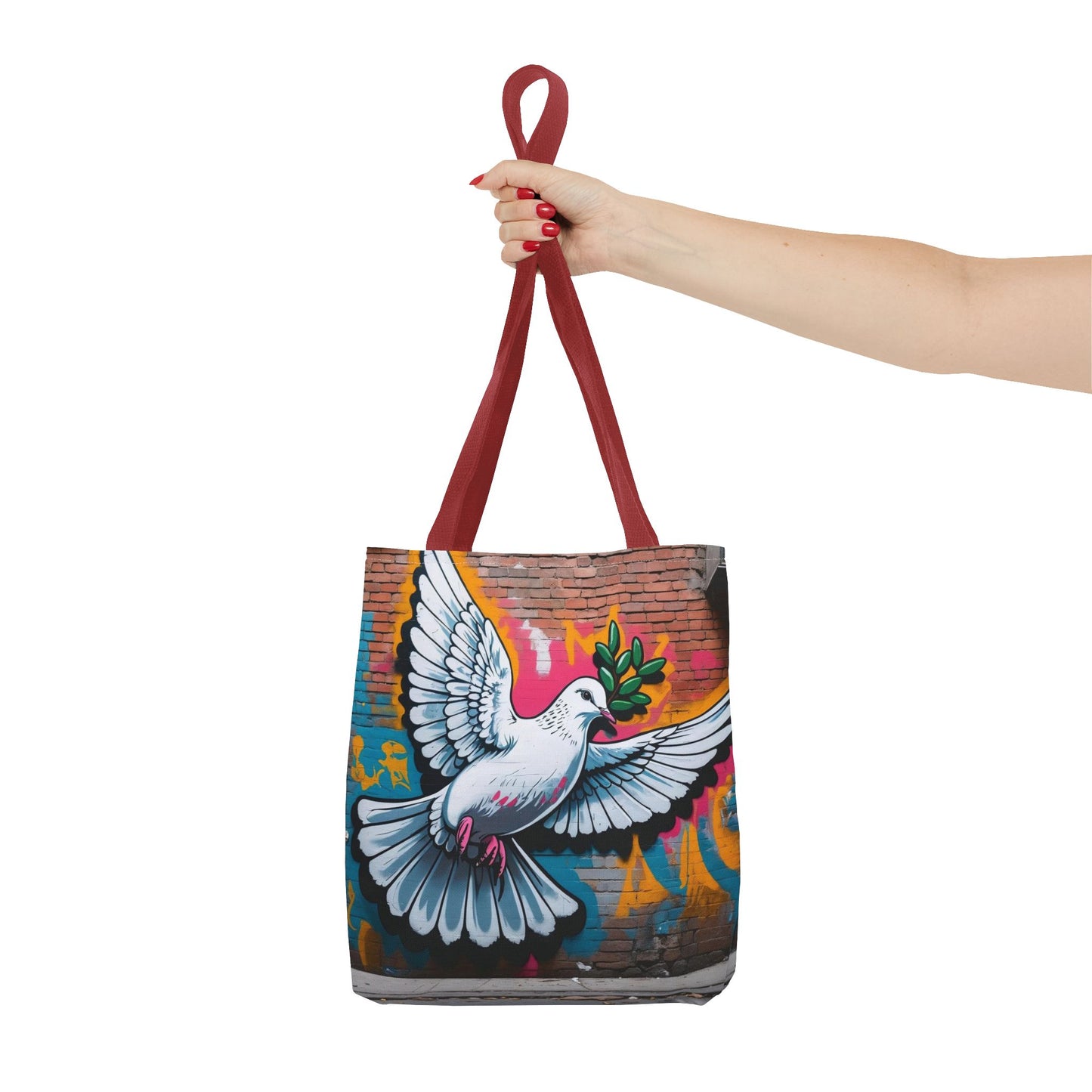 Artistic Surge - Eco-Friendly Canvas Tote Bag - PEACE