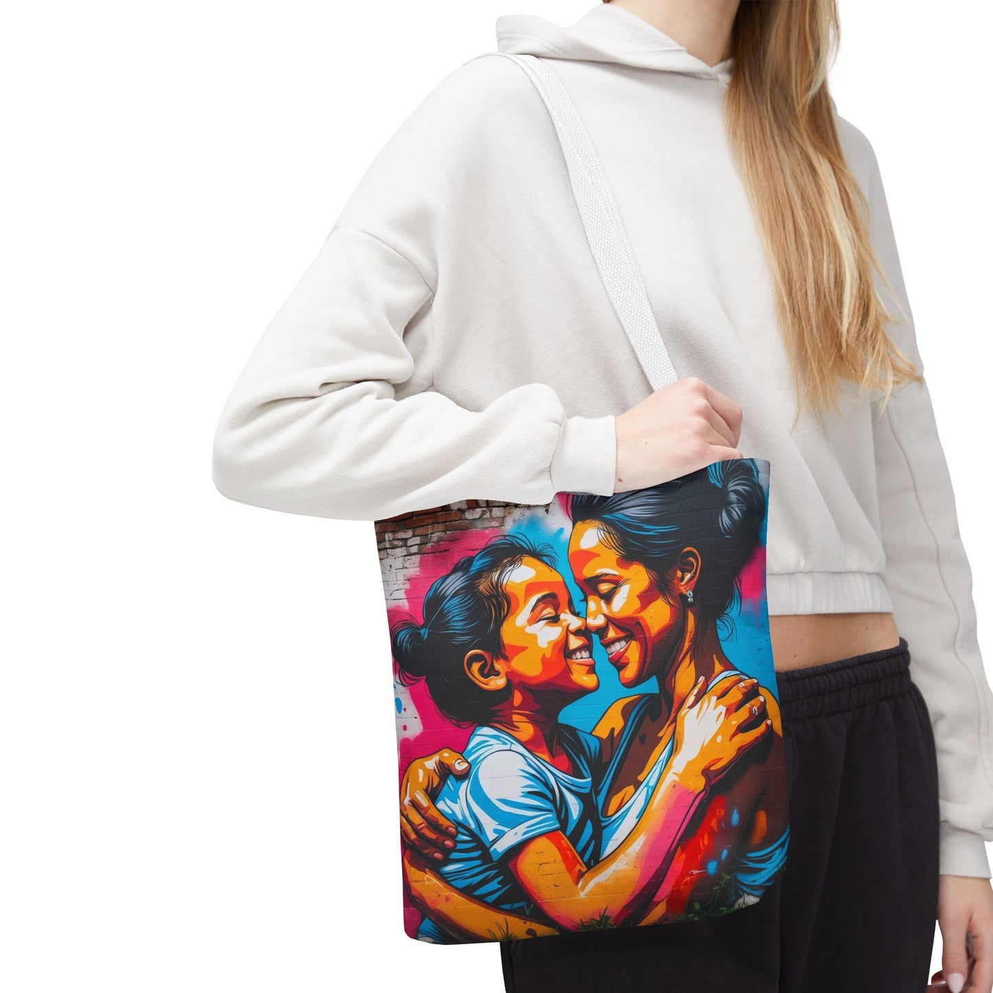 Artistic Surge - Eco-Friendly Canvas Tote Bag - SMILING HUG