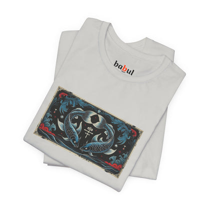 Pisces - Gothic Zodiac T-Shirt. Zodiac in the Shadows