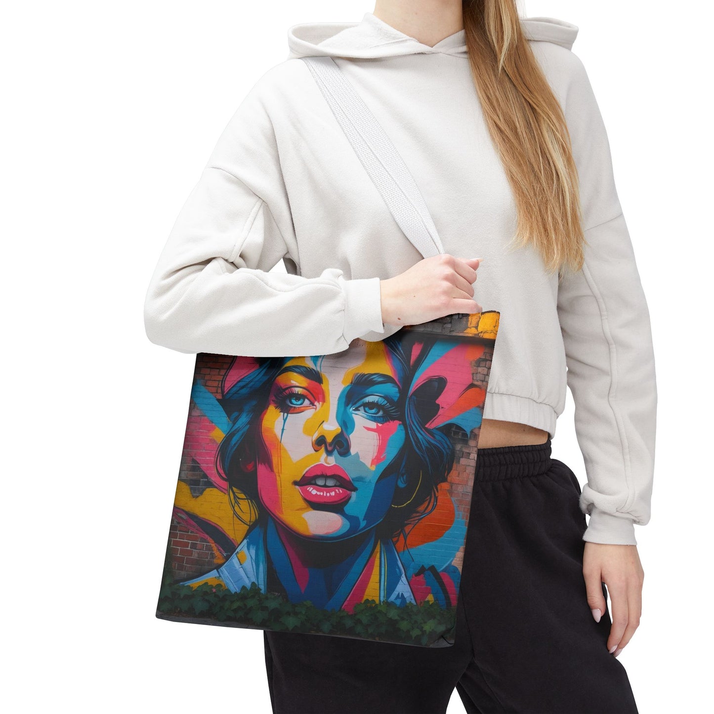 Artistic Surge - Eco-Friendly Canvas Tote Bag - WOMAN'S FACE