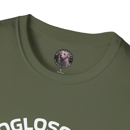 Doglosophy  Unisex Softstyle T-Shirt - "Happiness is a Warm Sunbeam" Design