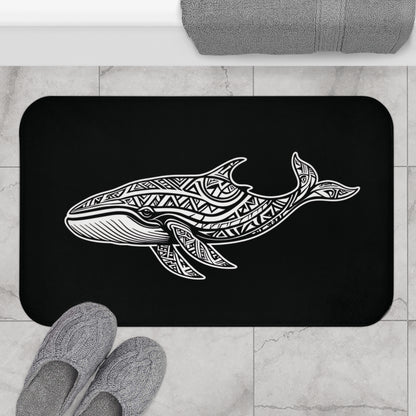 Tribal Bath Mat. Ocean Energy, Tribal Style