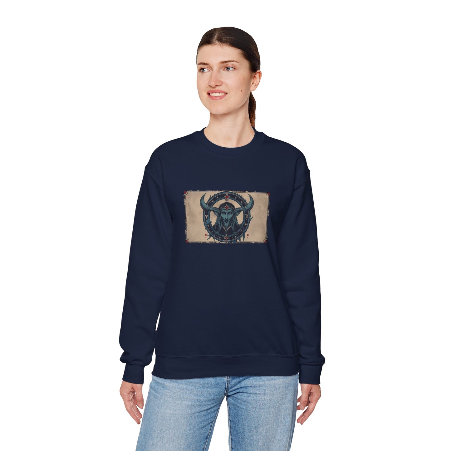 Capricorn - Gothic Zodiac Blue Sweatshirt