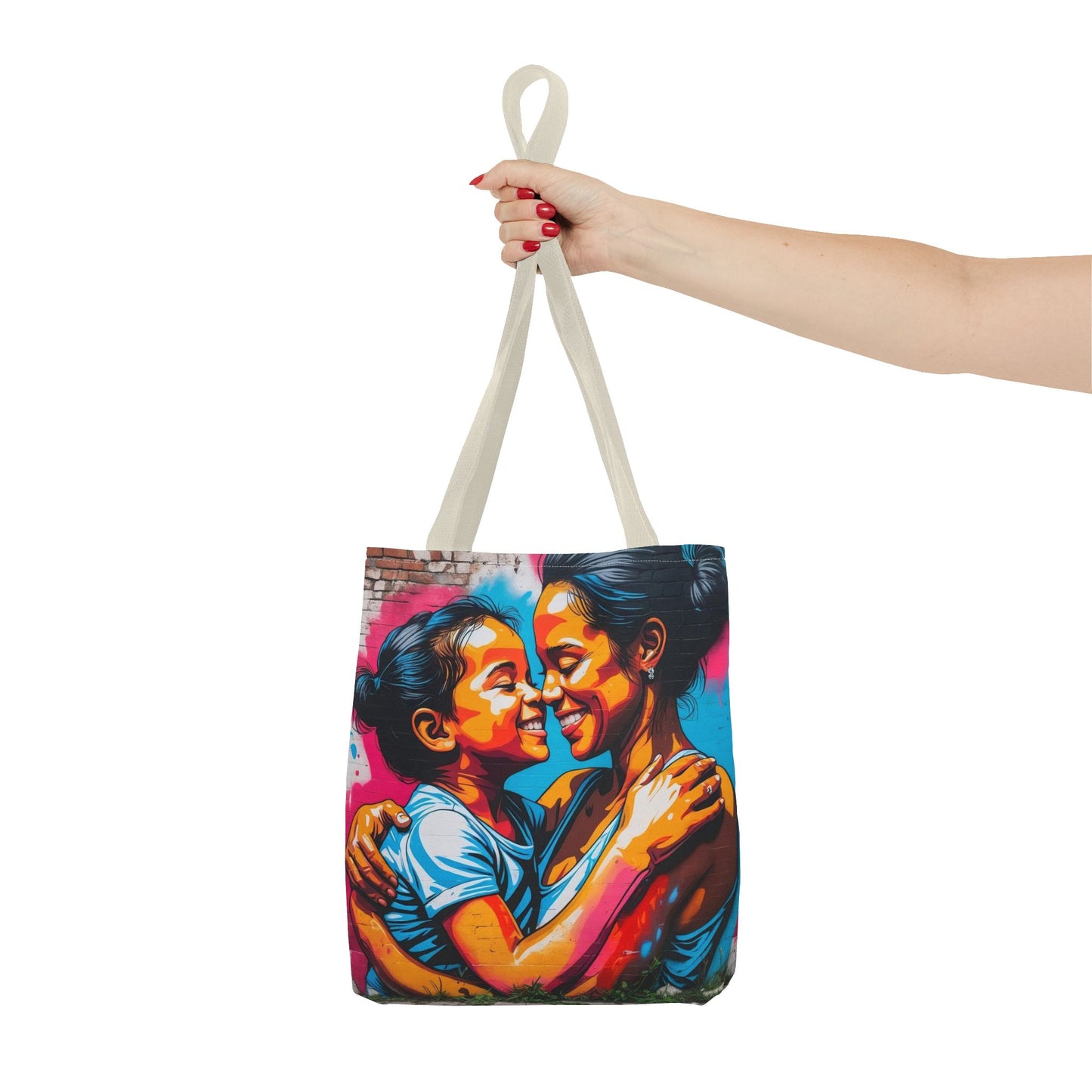 Artistic Surge - Eco-Friendly Canvas Tote Bag - SMILING HUG