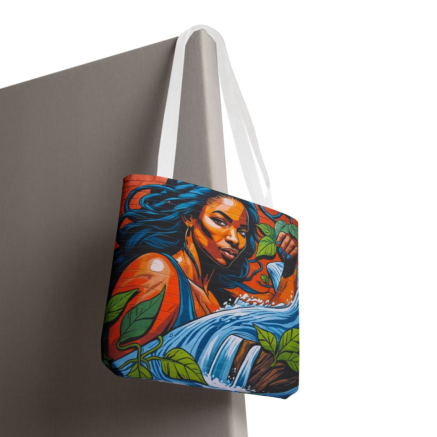 Artistic Surge - Eco-Friendly Canvas Tote Bag - WOMAN WITH WATER