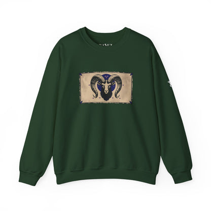 Aries - Gothic Zodiac Blue Sweatshirt