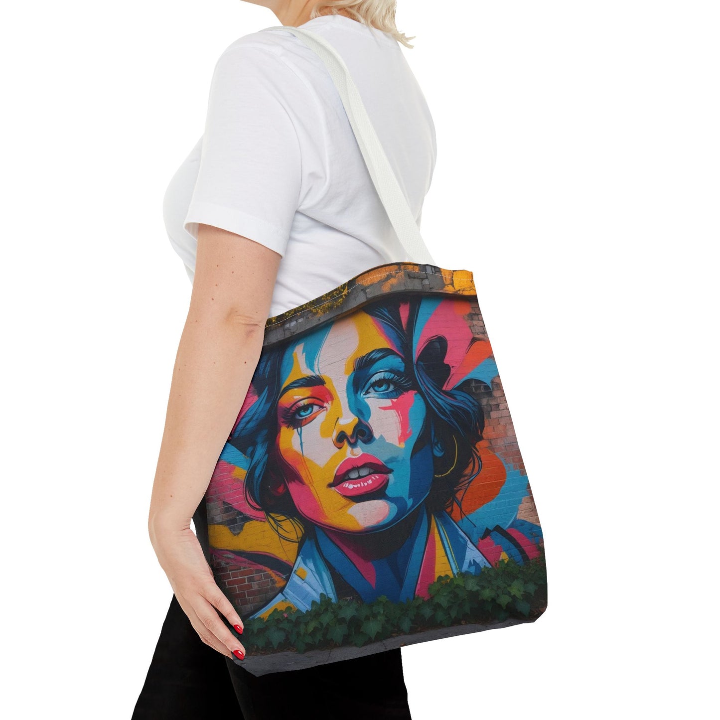 Artistic Surge - Eco-Friendly Canvas Tote Bag - WOMAN'S FACE