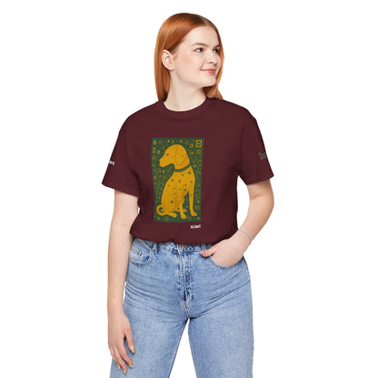 DOGART Unisex Jersey Dog T-Shirt - KLIMT - Iconic Painting Reimagined with Dogs