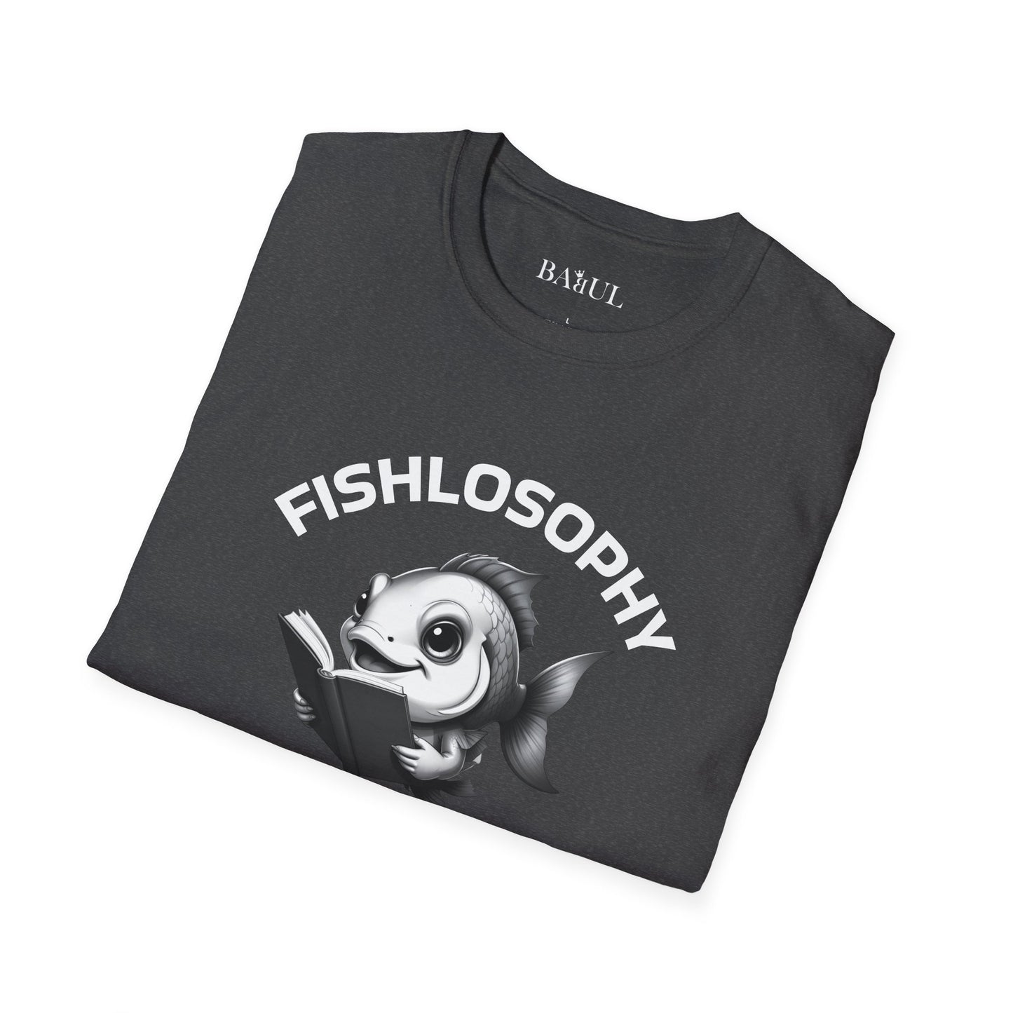 Fishlosophy Unisex T-Shirt - Ocean Vibes and Life's Questions Design - A Smart Fish Knows That Not Everything Is As It Seems